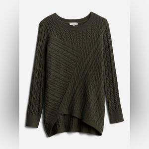 Evolution by Cyrus sweater, size M, evergreen.